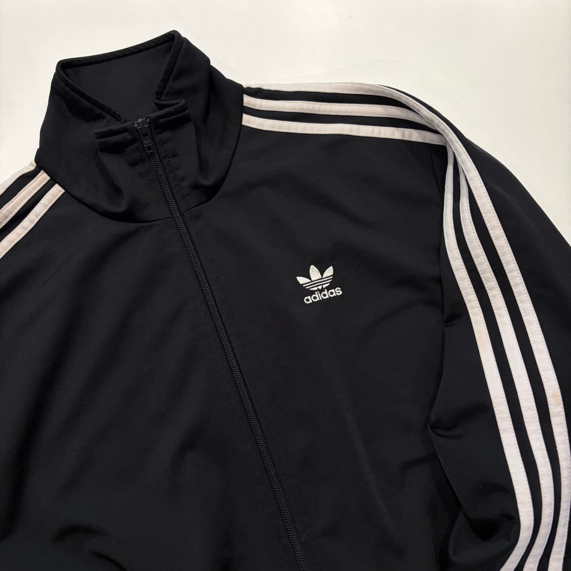 [2XL] 19s 아디다스 파이어버드 블랙 삼선 트랙탑 져지 D852 상품이미지3