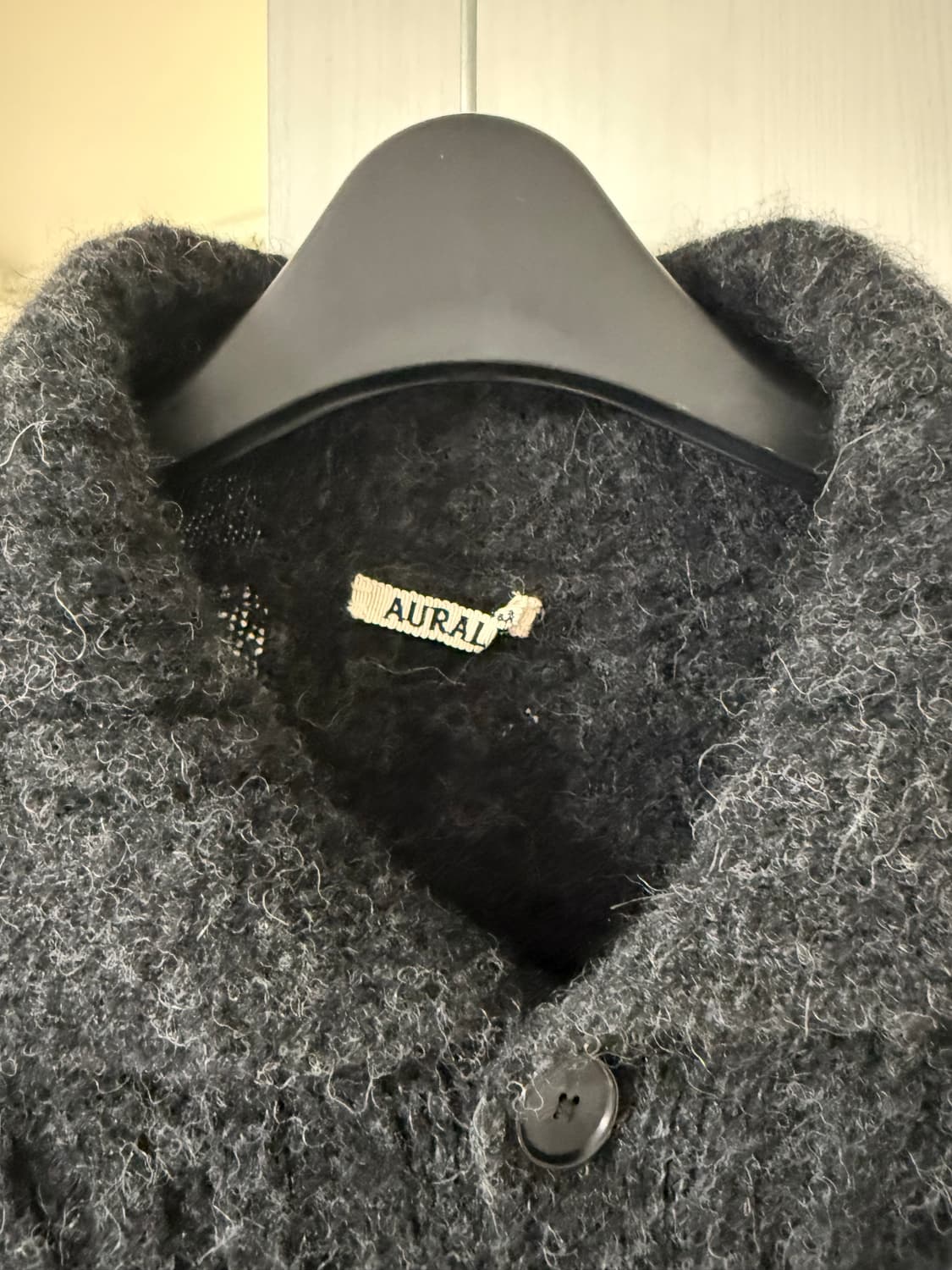 [5] 오라리 알파카 베이비 립 가디건 그레이 상품이미지2