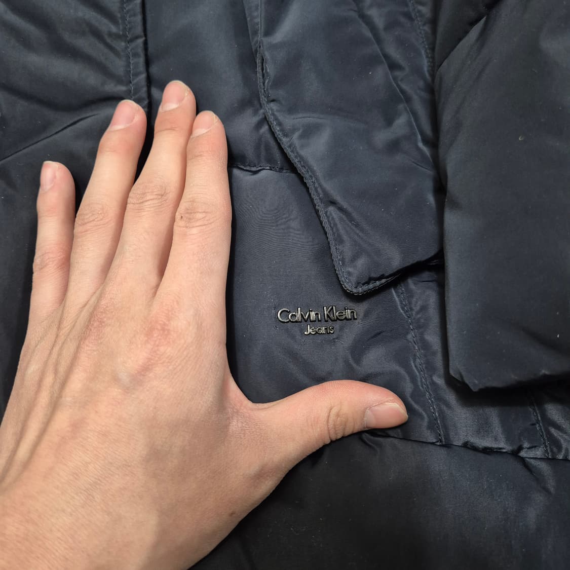 캘빈클라인 진스 프리미엄 덕다운 후드 롱패딩 점퍼 XS(85) 상품이미지4