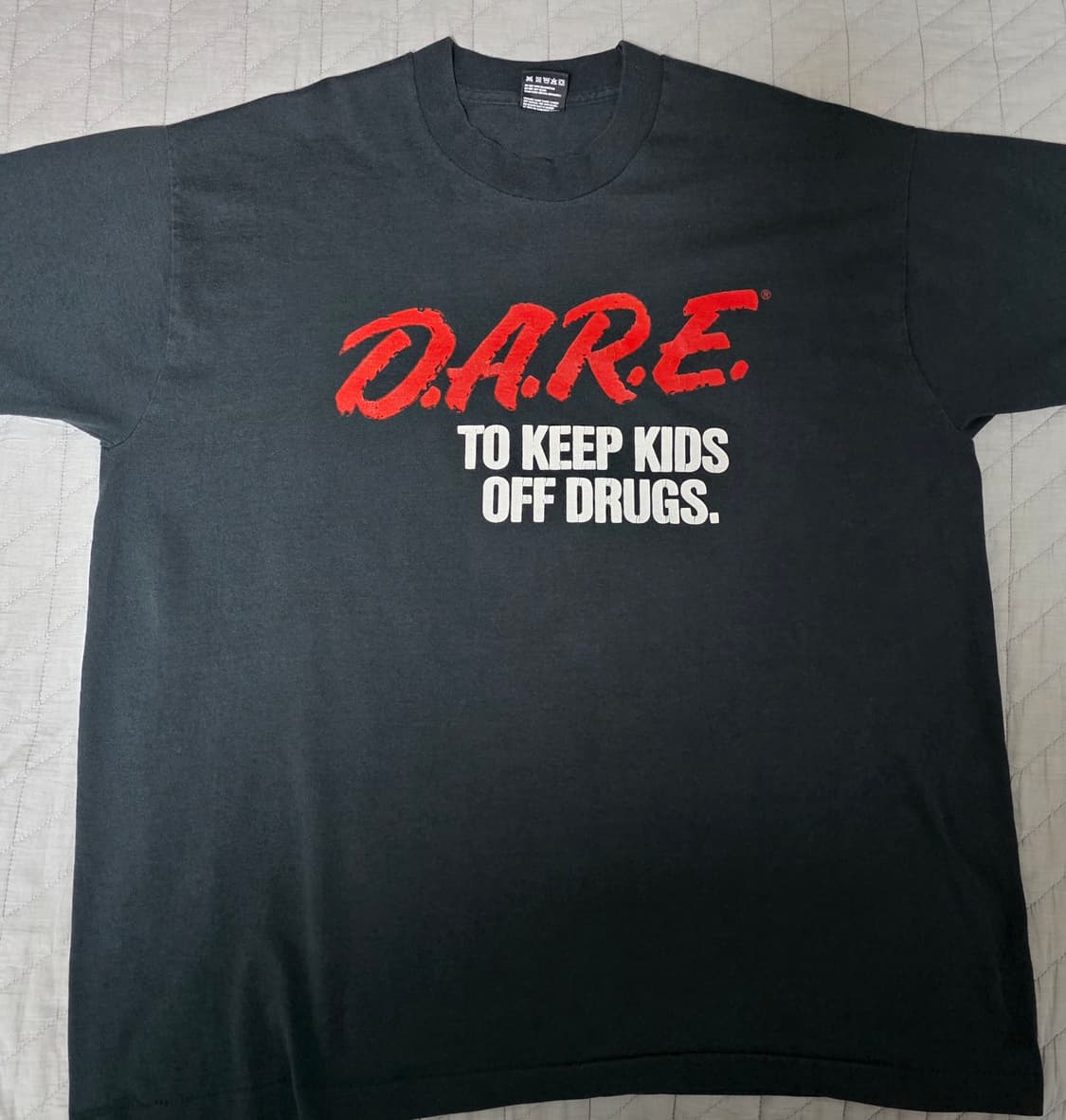[XL] 90s 빈티지 DARE 티셔츠 블랙 ver. 스크린스타 2 상품이미지1