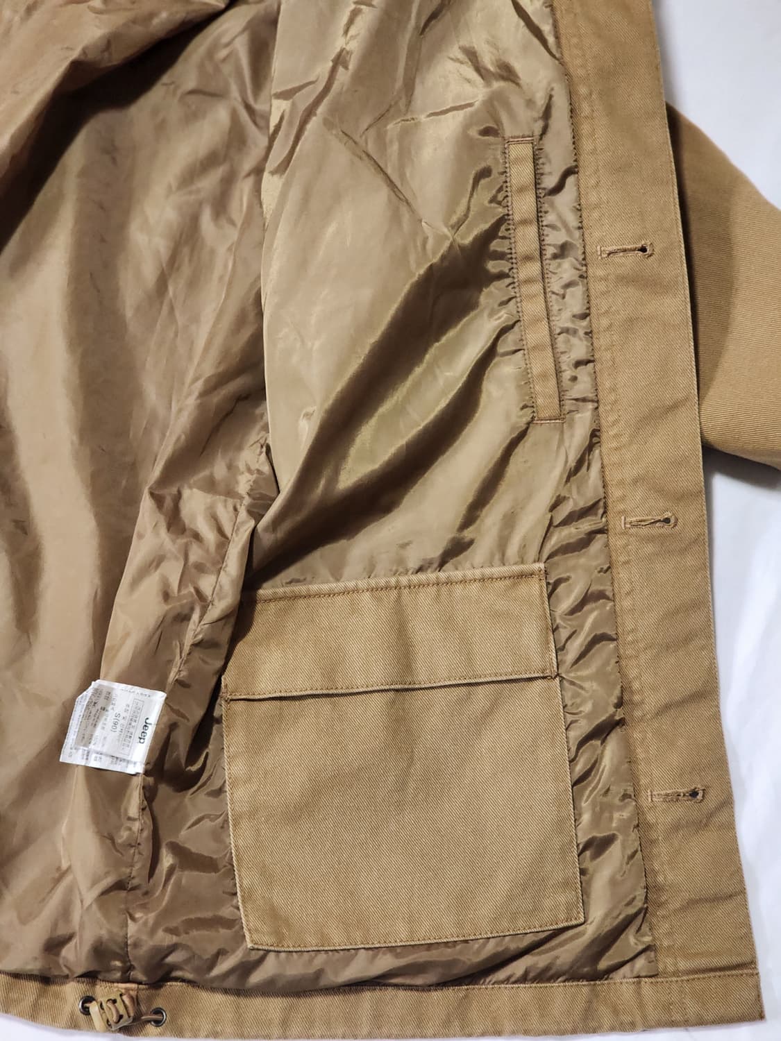 Jeep 워크 자켓 카멜 S(90) 상품이미지6