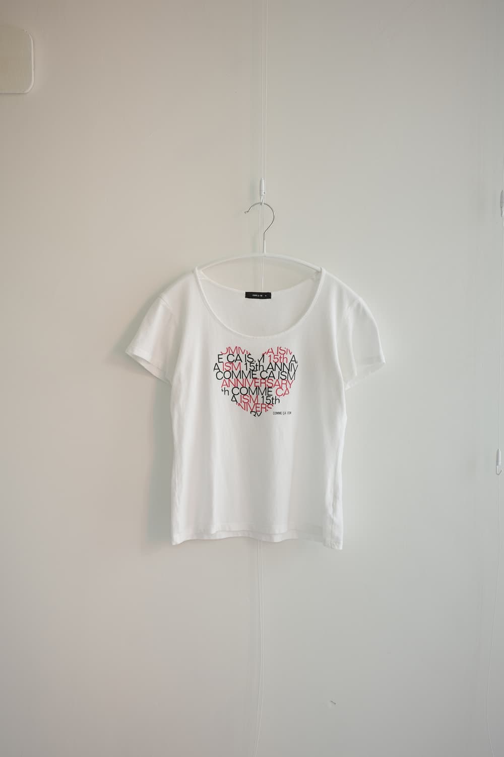 COMME CA ISM white graphic heart tee 상품이미지2
