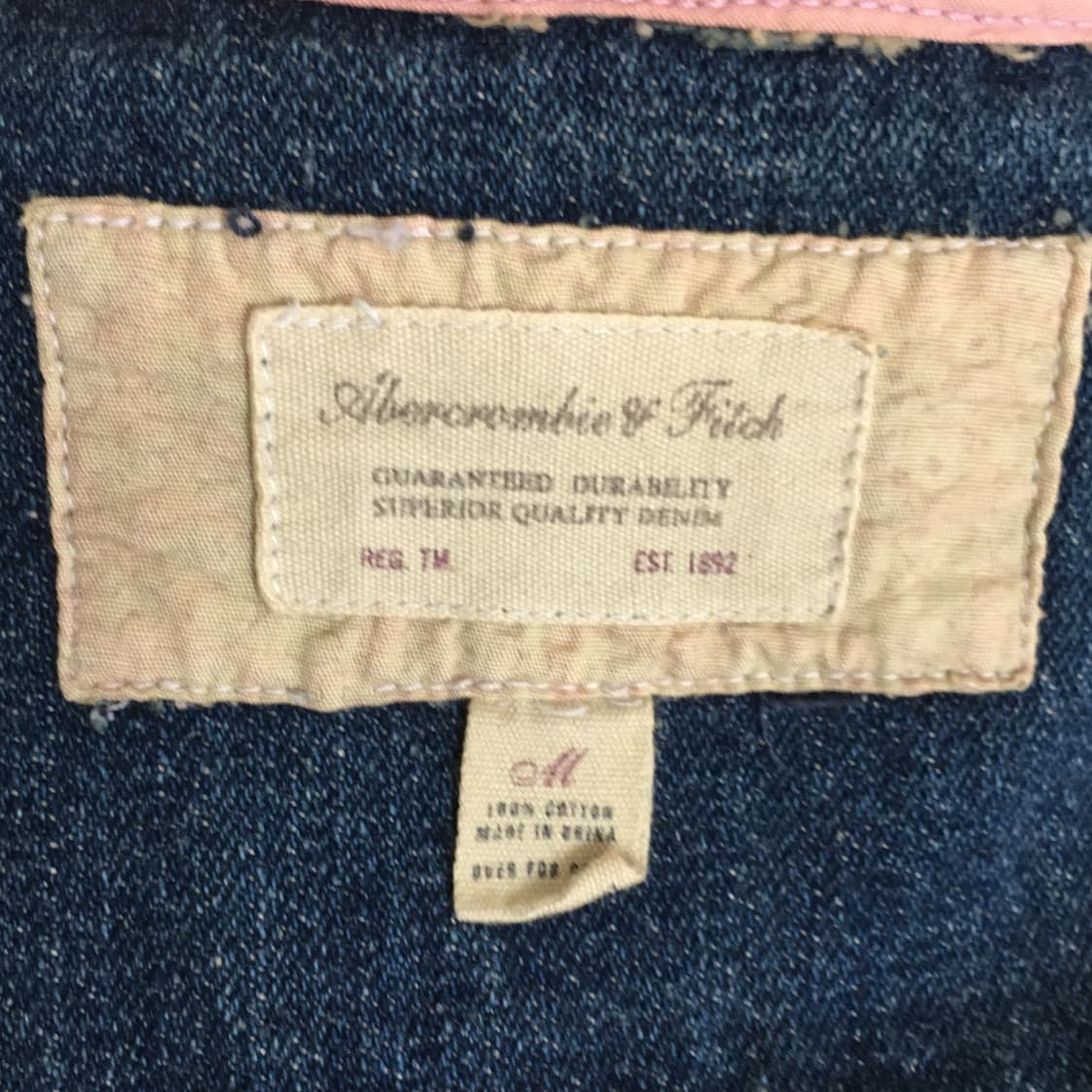 아베크롬비 빈티지 데님 후드 자켓 상품이미지3