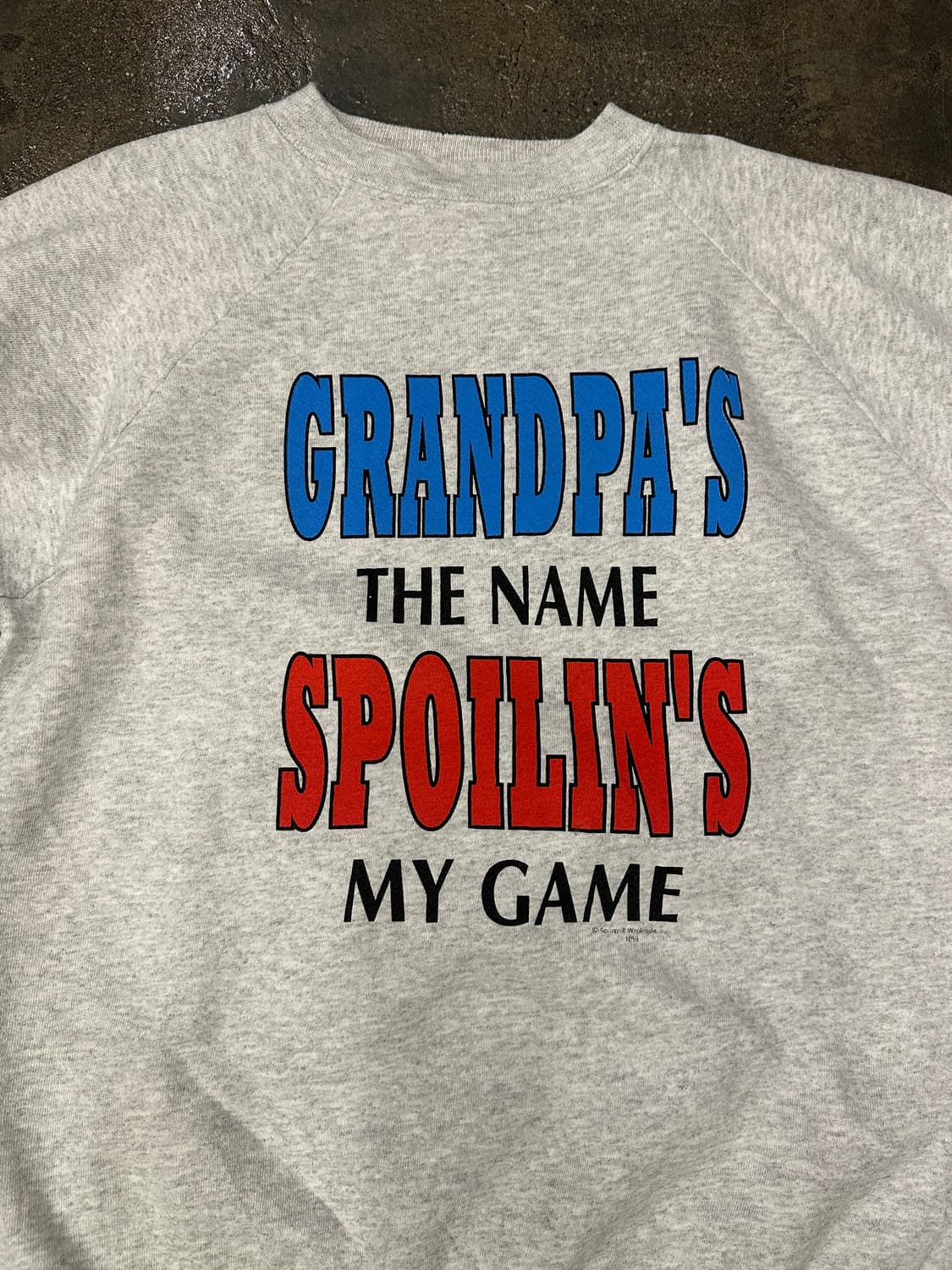 90s Hanes 50/50 USA 프린팅 스웻셔츠 L 상품이미지3