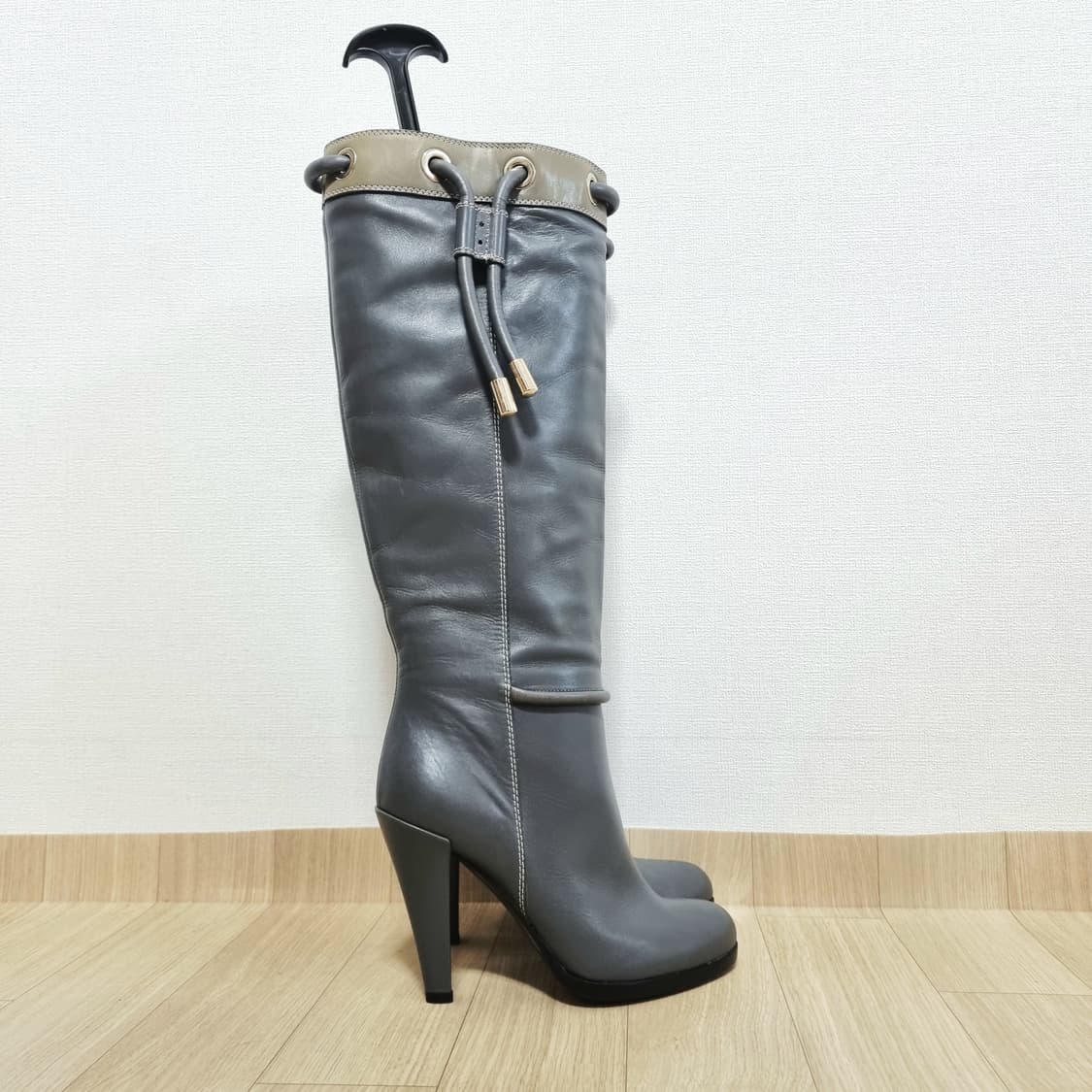 GUCCI 구찌 레더 앵클부츠 롱부츠 힐 슈즈 (225/표기35.5) 상품이미지2