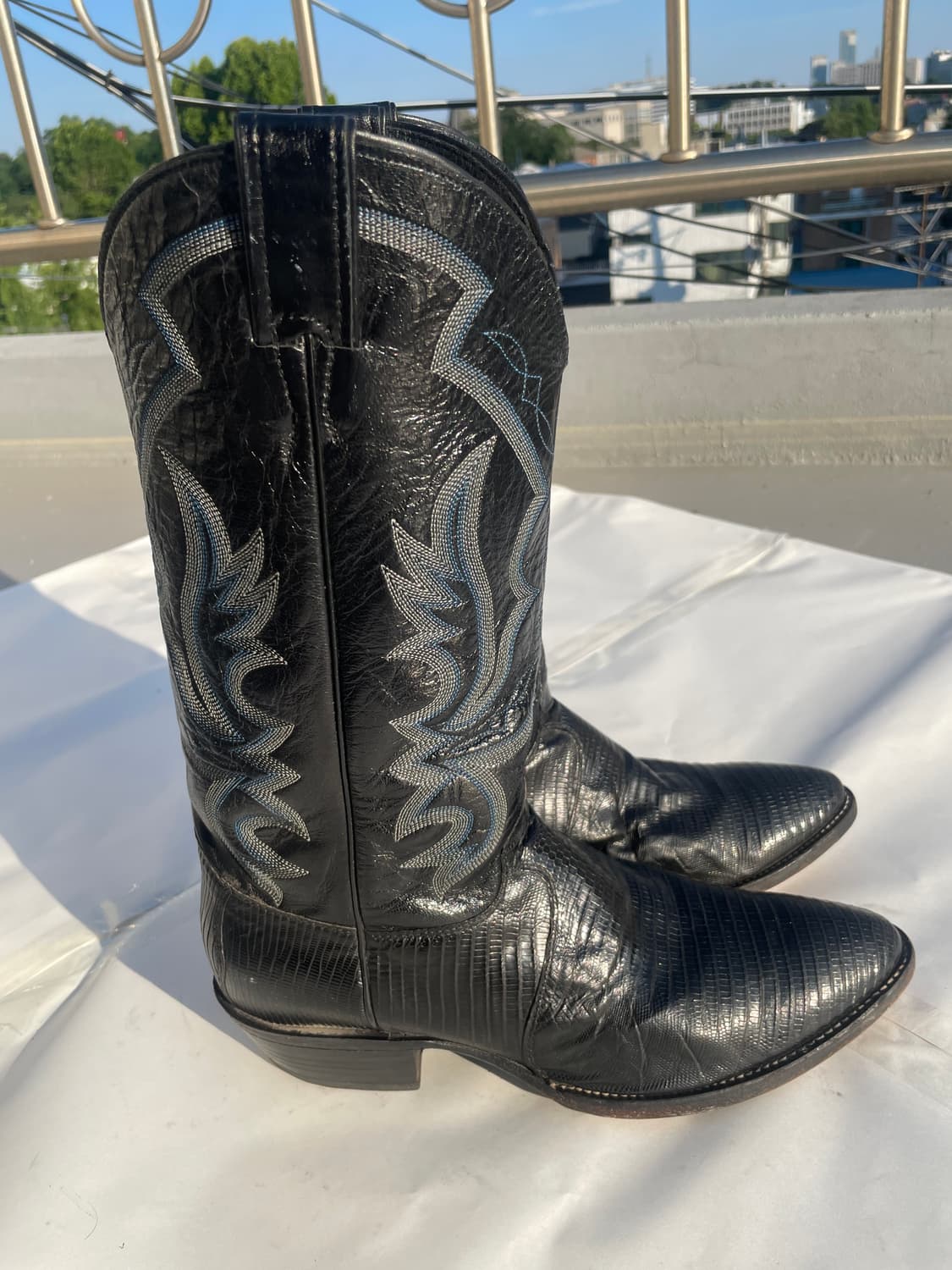 저스틴부츠 Lizard skin Cowboy Boots 11D 상품이미지4