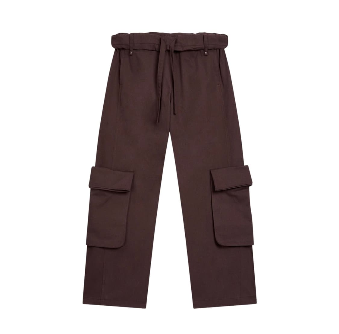 오픈와이와이 롤드 웨이스트 카고 포켓 팬츠 버건디 새상품 1 상품이미지1