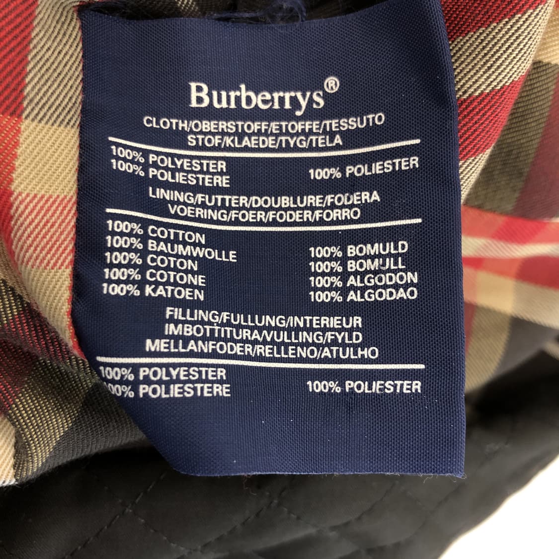 버버리 블루라벨 퀼팅자켓 S  상품이미지7