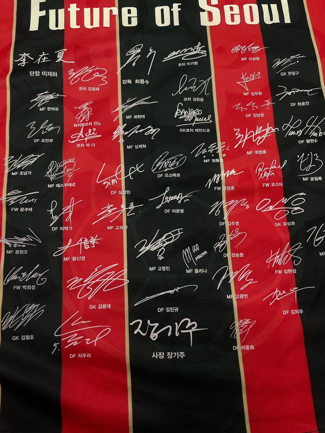 [XL]르꼬끄 2012 FC서울 싸인 유니폼 상품이미지3