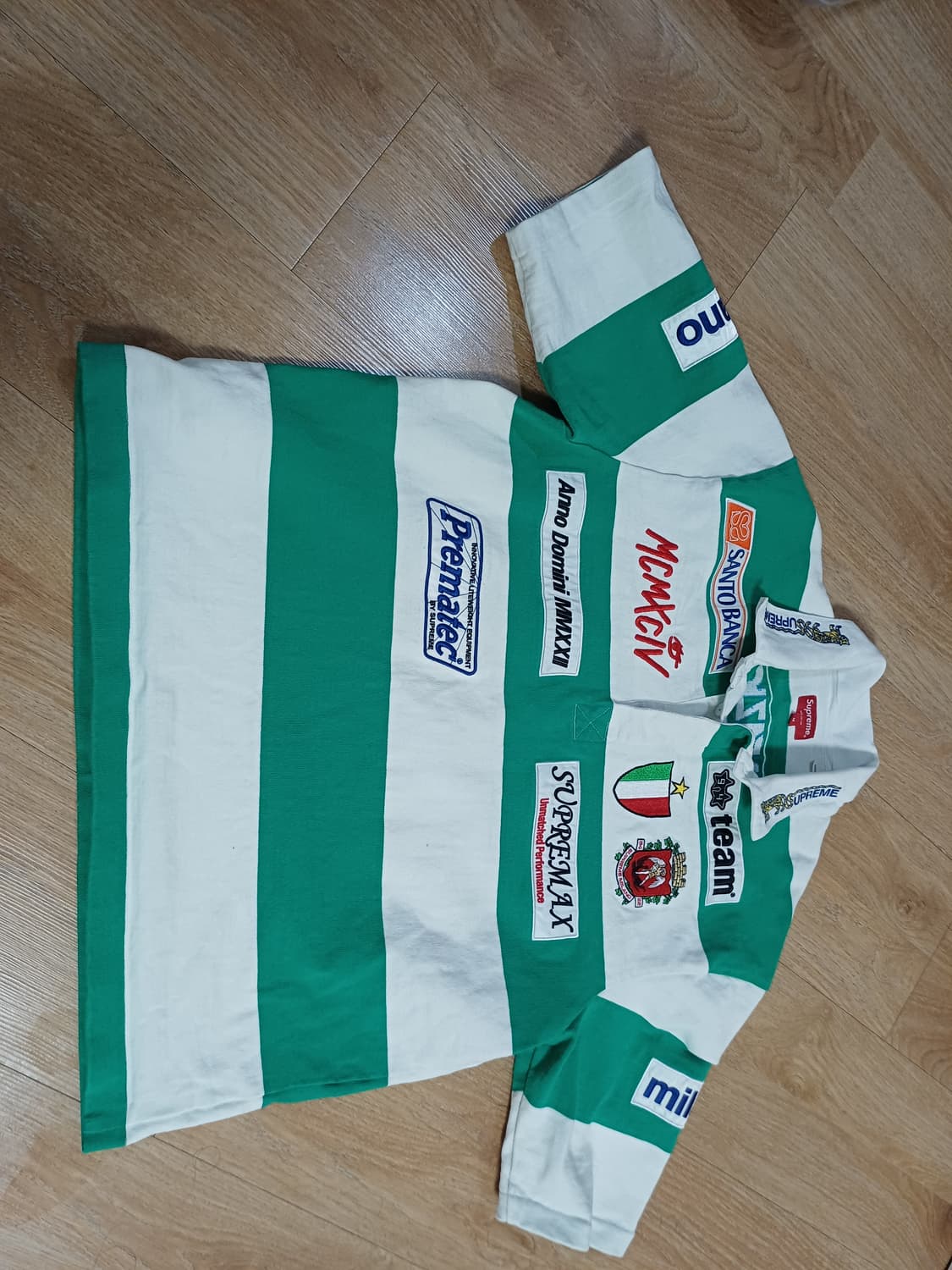 슈프림 폴로 럭비티 그린m (수선제품) 상품이미지2