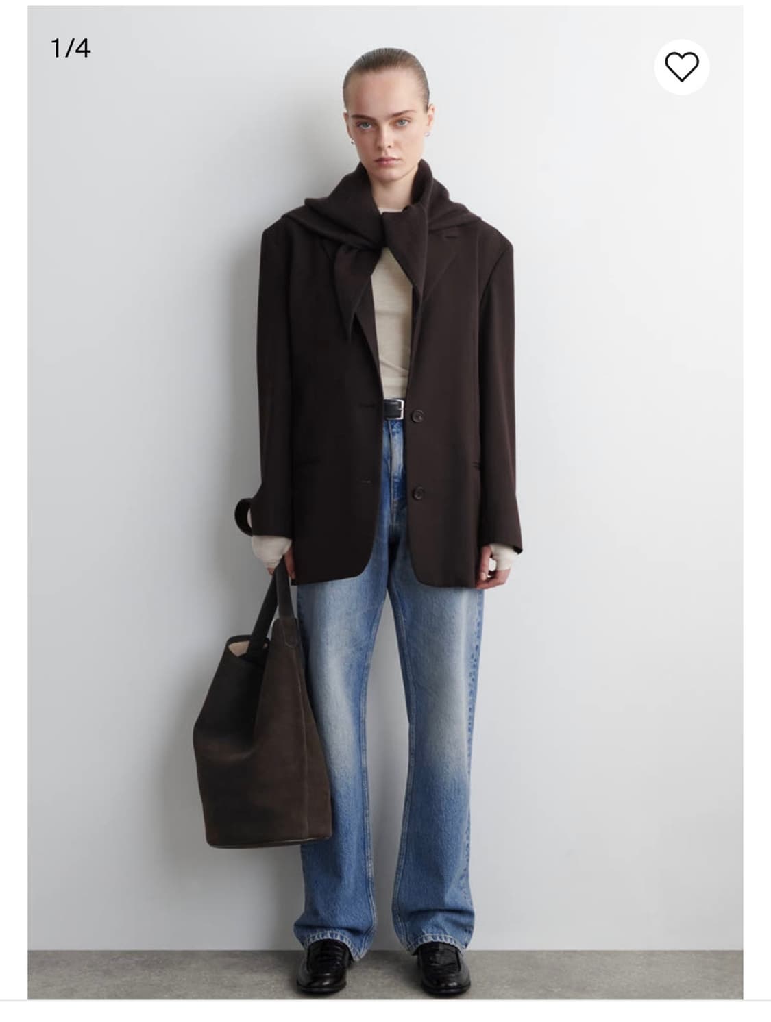 COS 오버사이즈 울 트라이앵글 스카프 상품이미지2