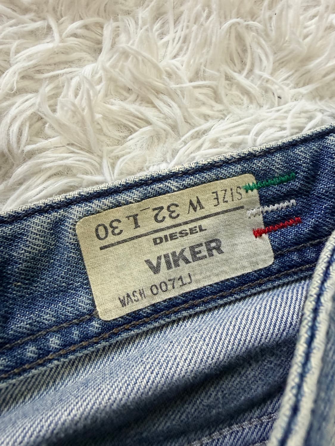 [상품명: 디젤(Diesel) Viker 0071J 빈티지 워싱 데님] 상품이미지6