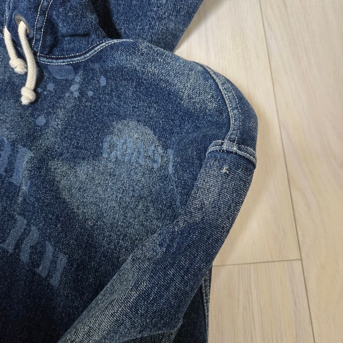 폴로 랄프로렌 빈티지데님 후드티 L 상품이미지3