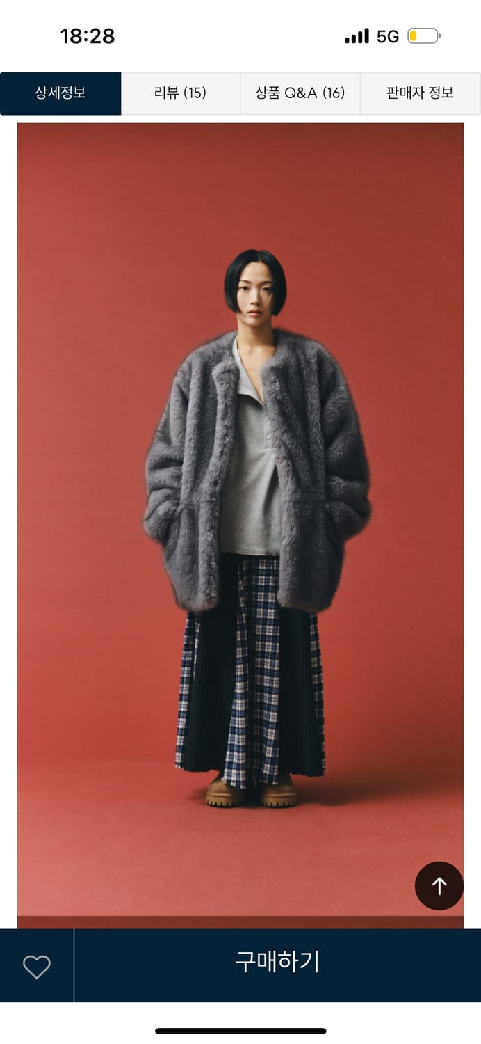 MIDDLE FUR JACKET GRAY 미들 퍼자켓 상품이미지1