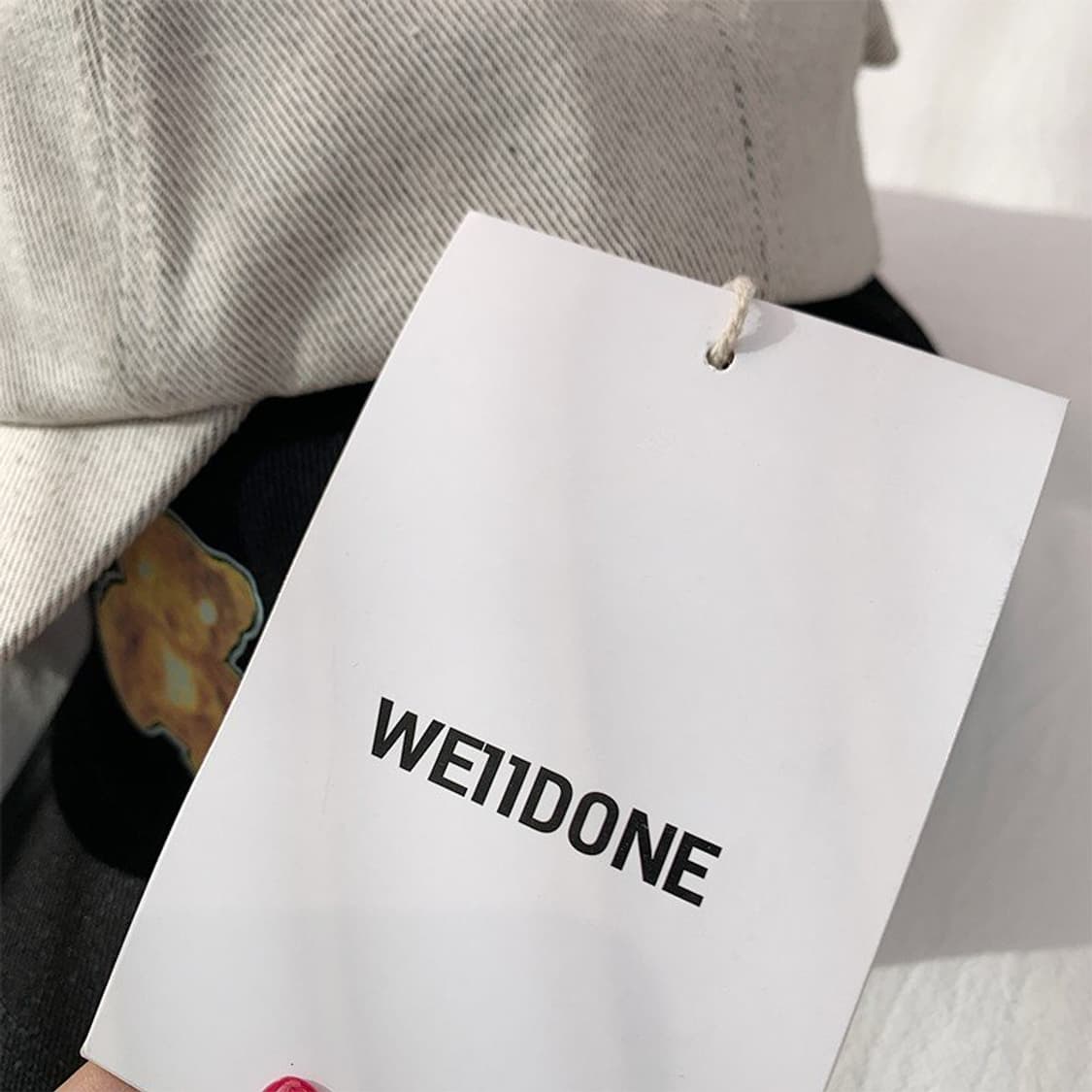 We11done 테디베어 프린트 저지 볼캡 상품이미지9