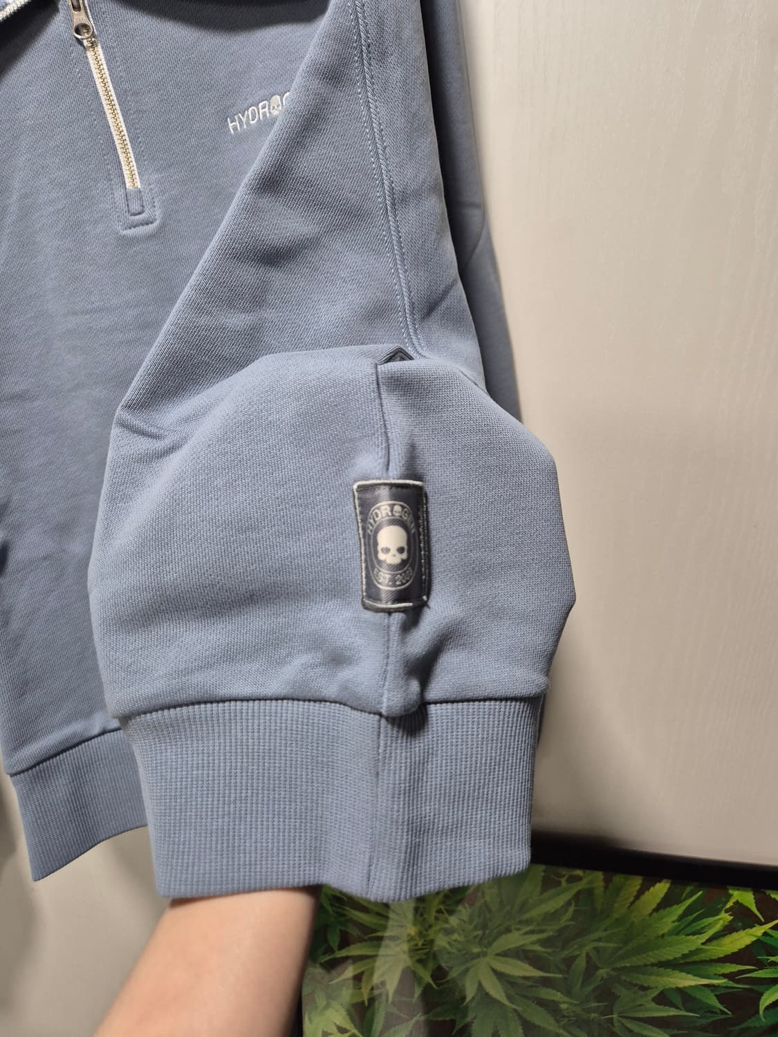 (세일)(새상품)하이드로겐 집업 맨투맨 블루 상품이미지6