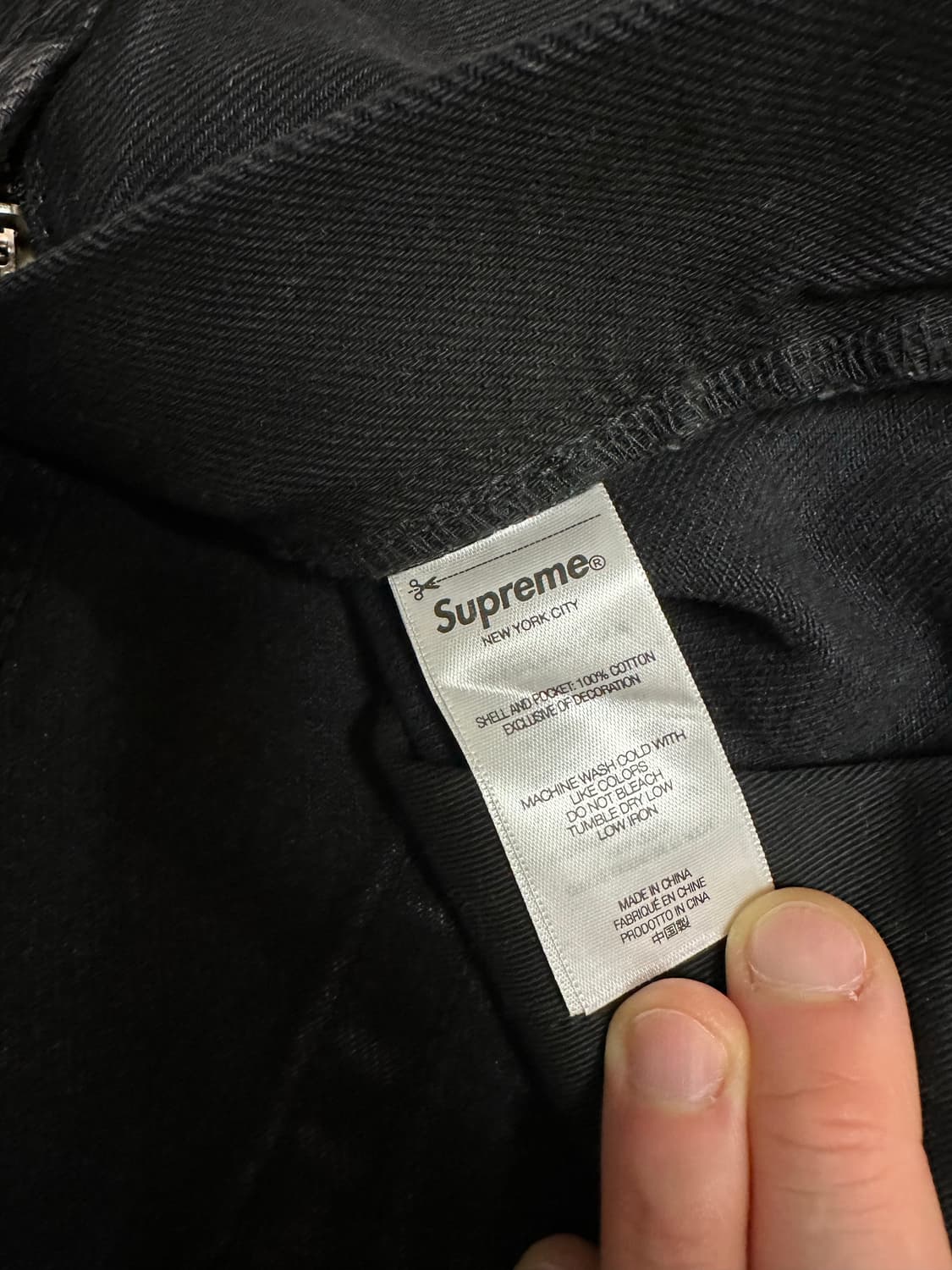 슈프림 배기진 블랙 30 상품이미지3