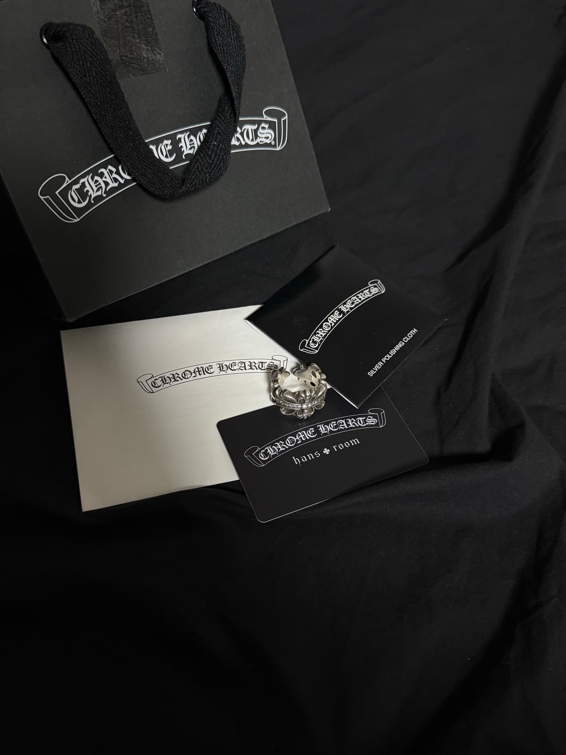 [20호] 크롬하츠 더블플로랄 링 파베다이아 상품이미지1