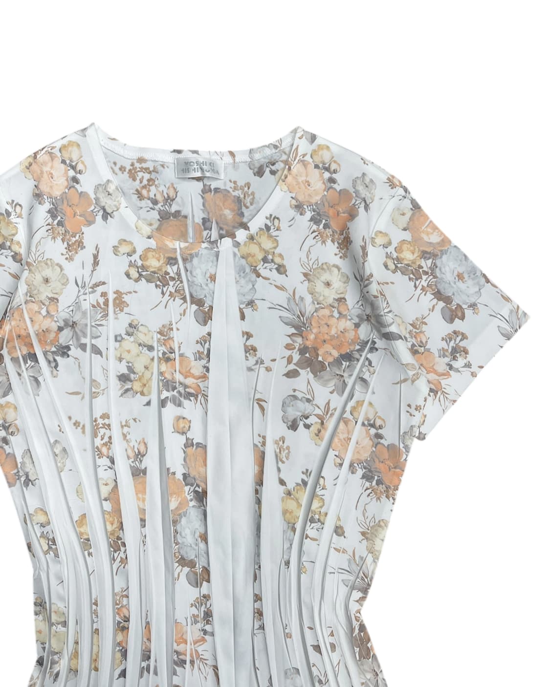 요시키 히시누마 플라워 패턴 플리티드 탑 상품이미지6