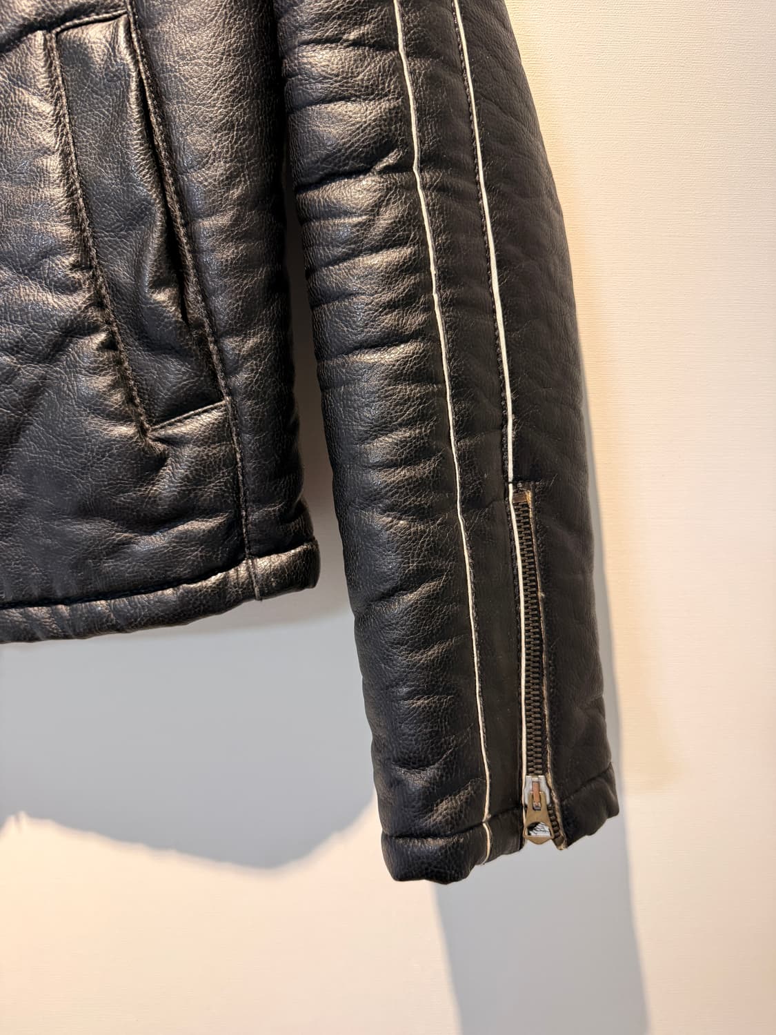 00s Armani Jeans Racing Biker Jacket 상품이미지3