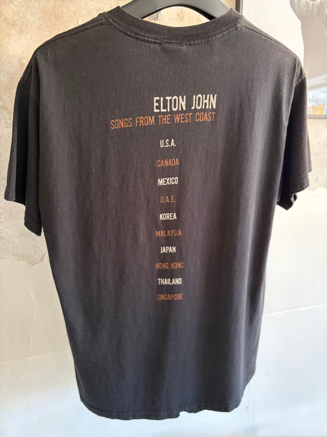 2001 엘튼존 투어 티셔츠 상품이미지3