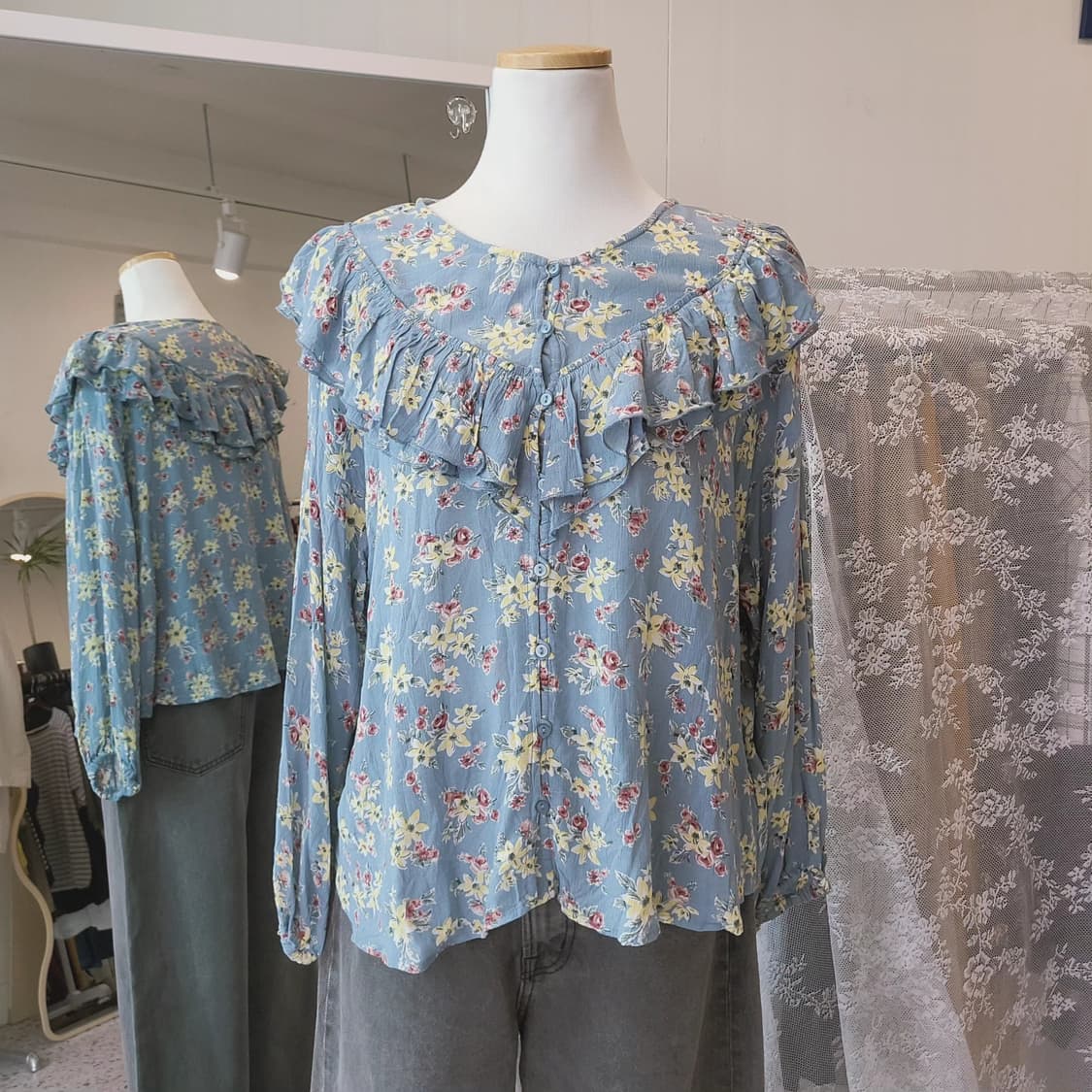 Niko and 레이온 플라워 블라우스 상품이미지8