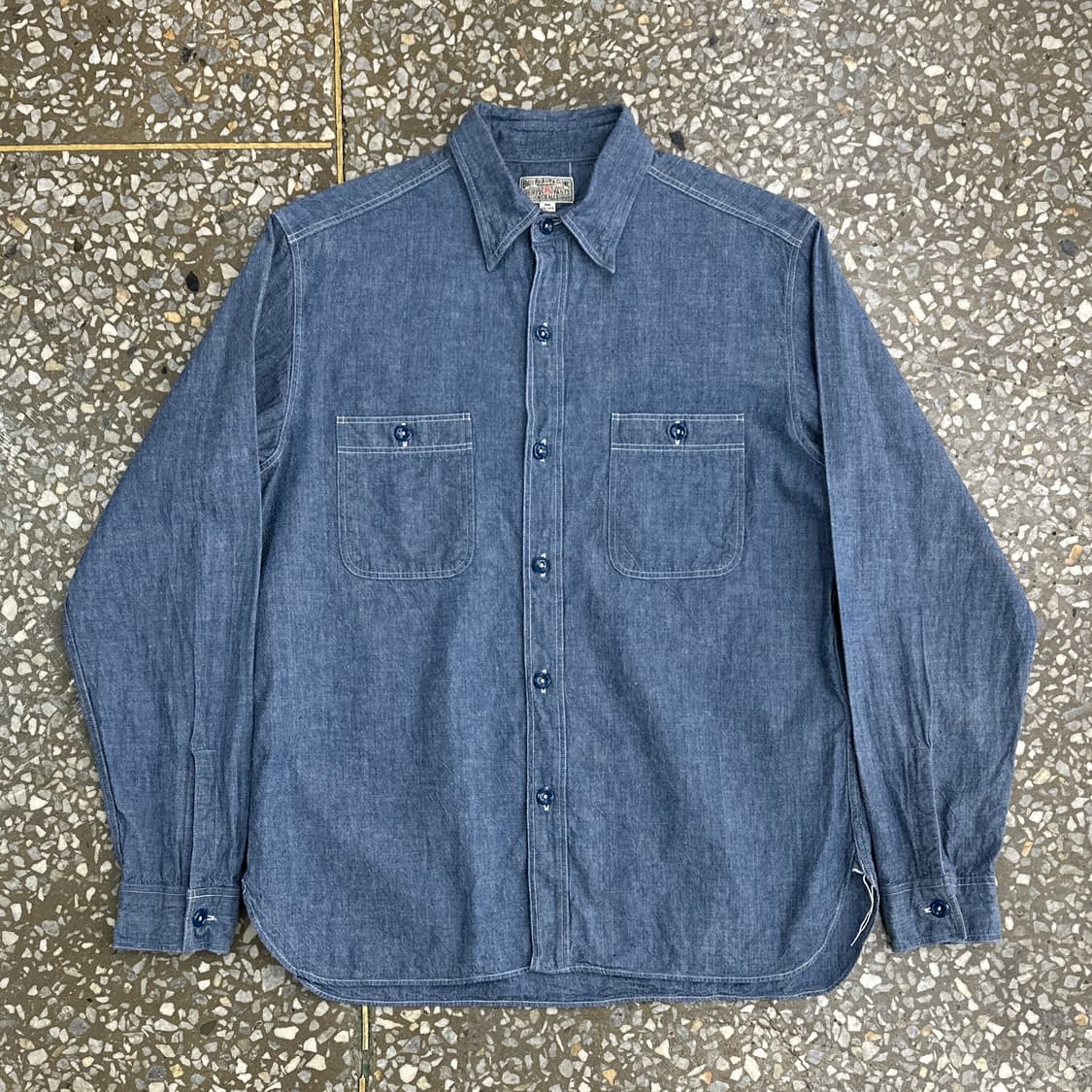 버즈릭슨 샴브레에 워크 셔츠 16-16 1/2 상품이미지1
