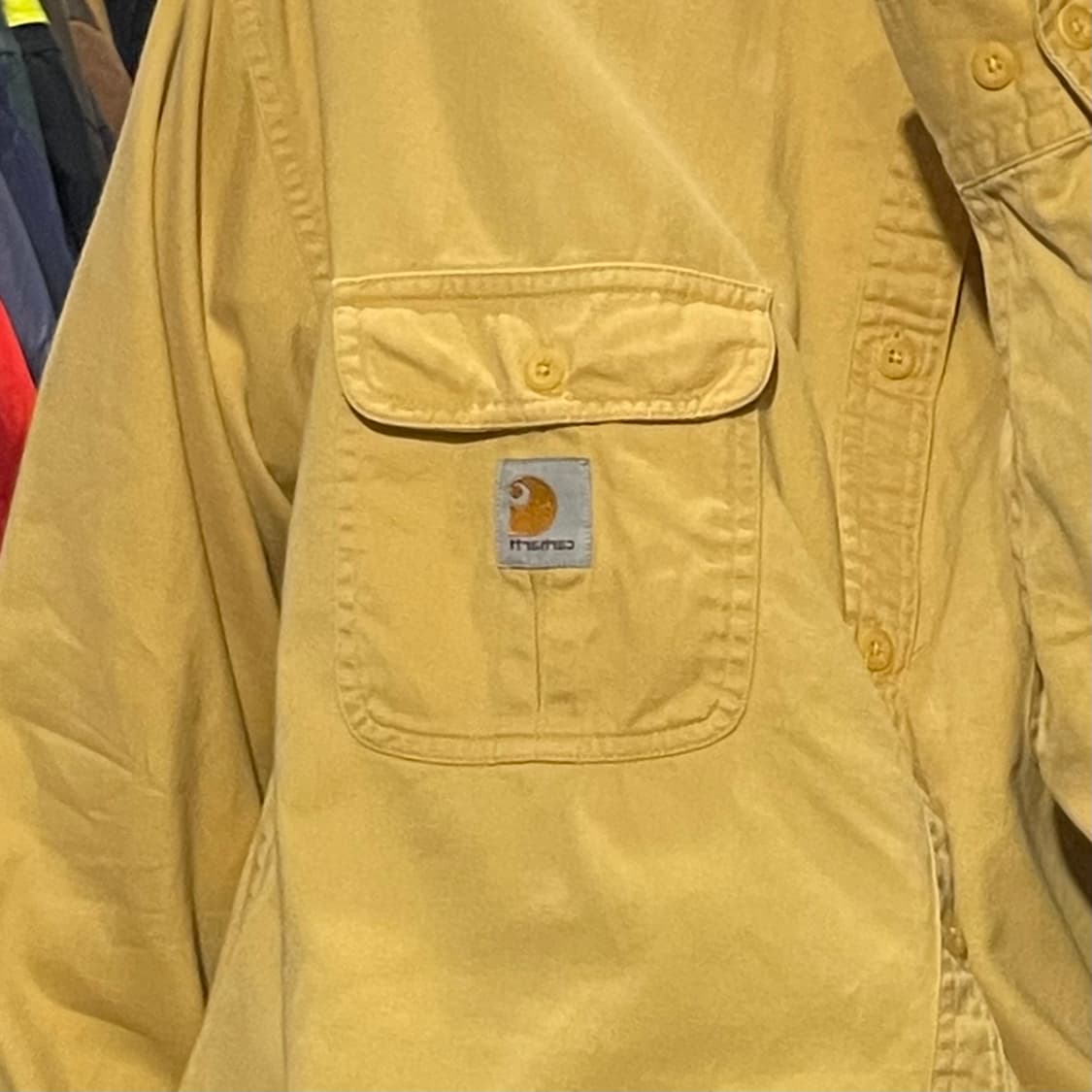 [IM] carhartt 칼하트 옐로우 긴팔셔츠 상품이미지5