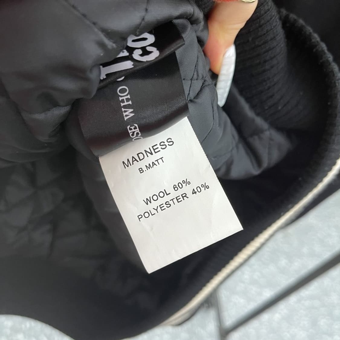 더 매드니스 올드스쿨 스트릿 펑크 키치 울 바시티자켓 XL C10697 상품이미지6