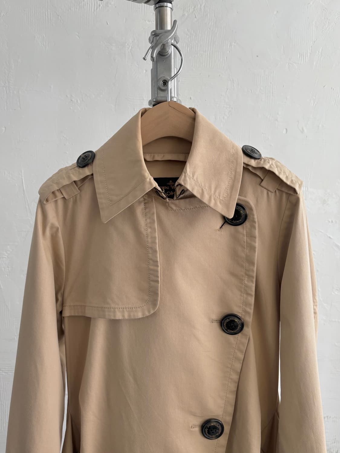 Vivienne Westwood 비비안웨스트우드 베이지 더블 코트 상품이미지4