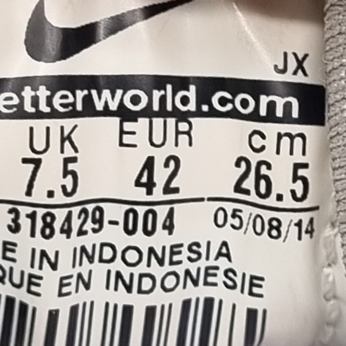 o 나이키 허라취 남성운동화 실사이즈 255 상품이미지6