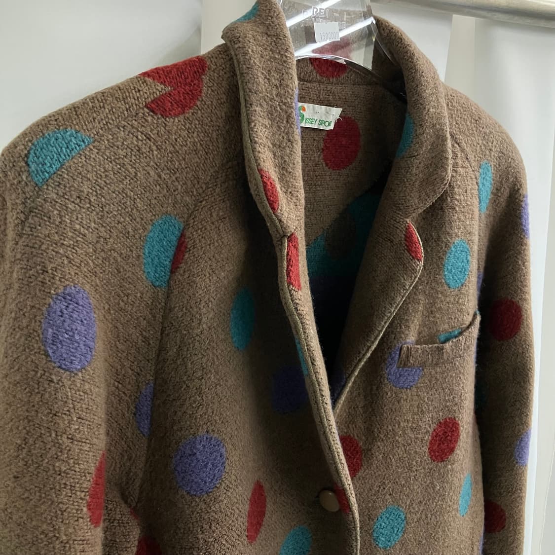 이세이 미야케 이세이 스포츠 컬러풀 도트 니트 코트 상품이미지4