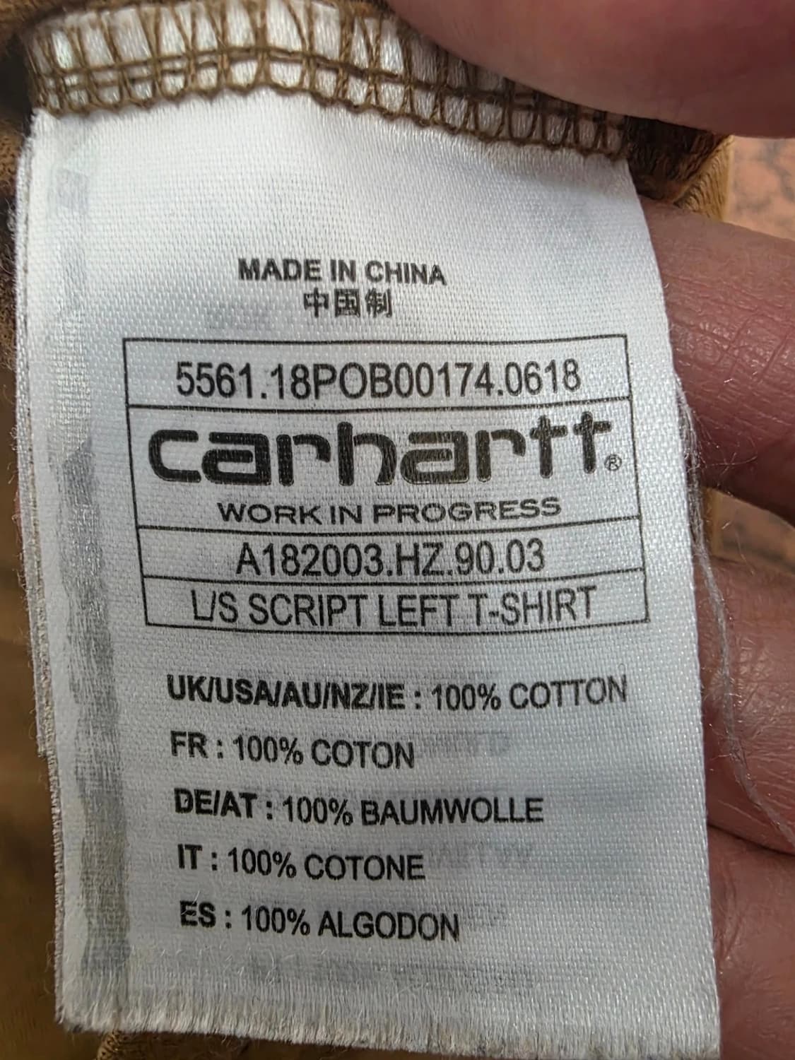 칼하트 롱슬리브 브라운 상품이미지7