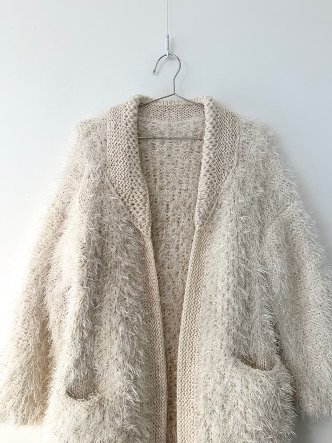 Loose warm cardigan / ivory 상품이미지3
