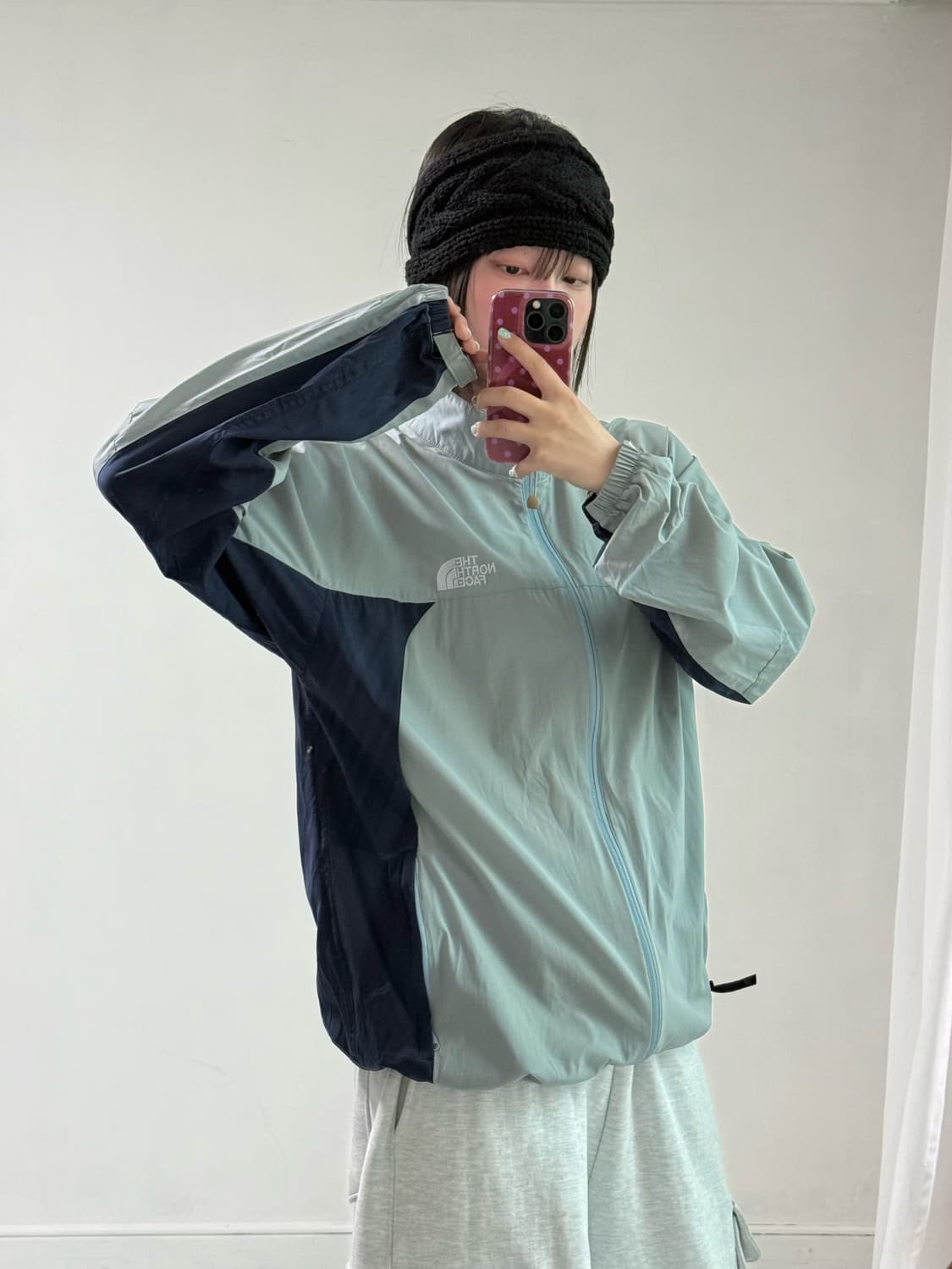 노스페이스 뮤트 블루 집업 상품이미지3