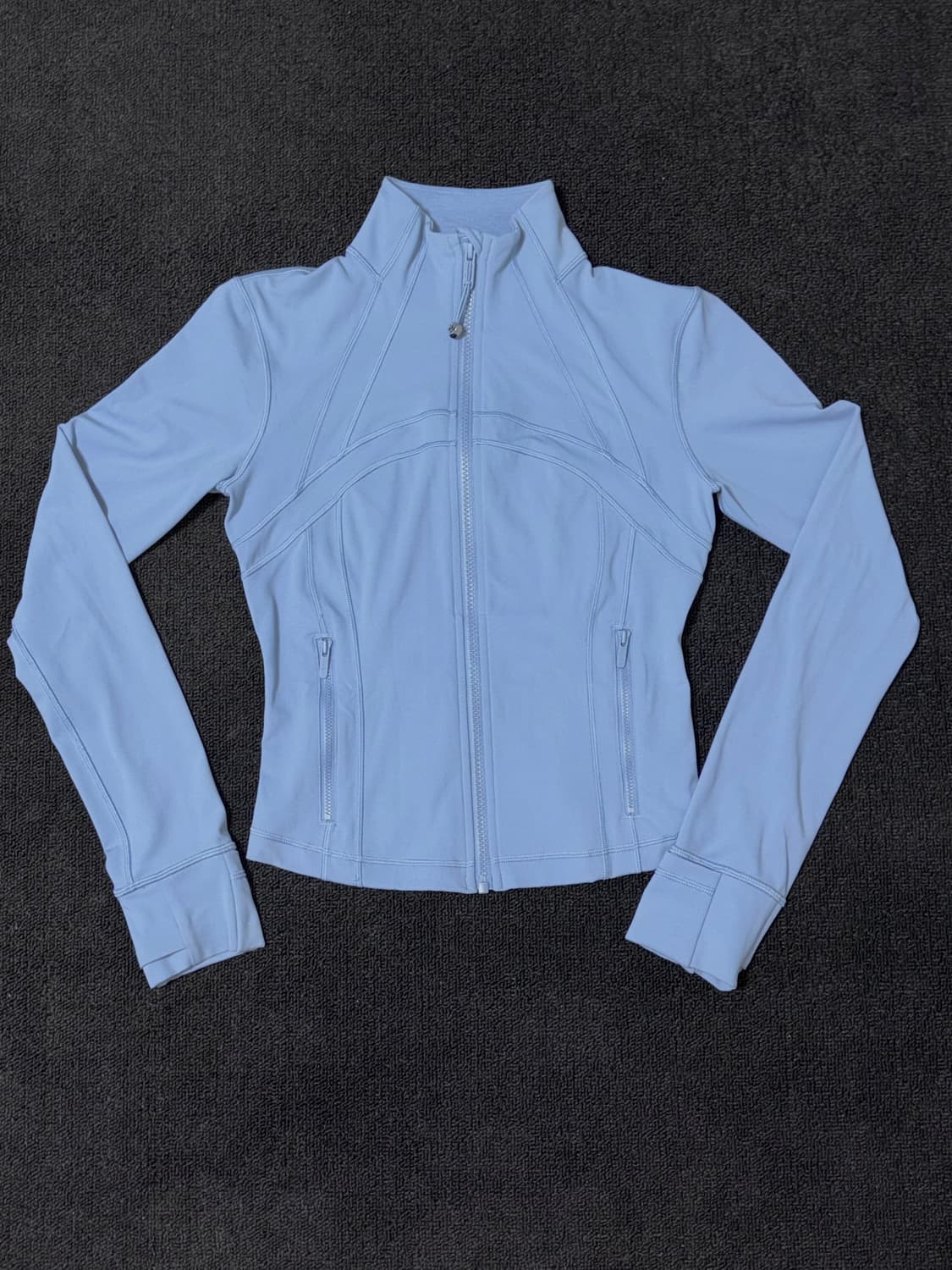(택,가방포함)룰루레몬 크롭 디파인 자켓 블루 윌로우 6사이즈 상품이미지1