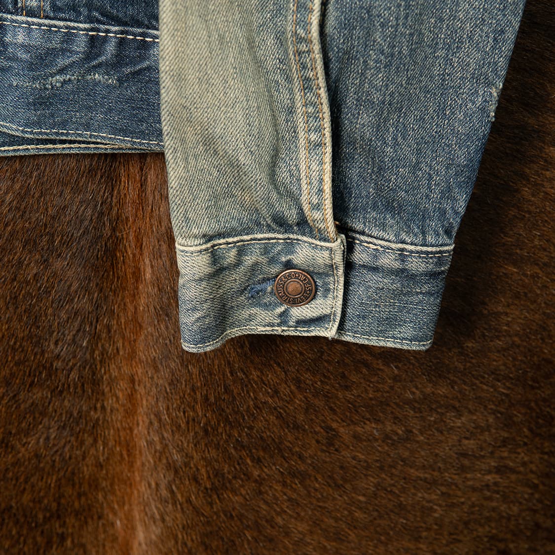 [S] 90s~ 리바이스 70500-0433 썬페이드 데님 트러커 자켓  상품이미지5