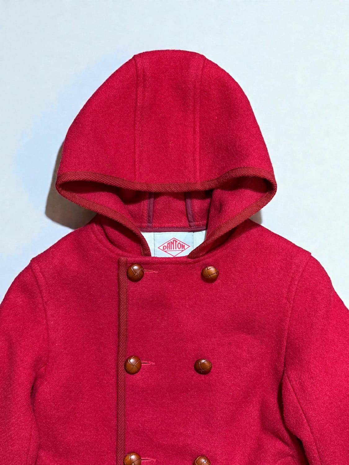 DANTON Hooded Double-Breasted Wool Coat 상품이미지2