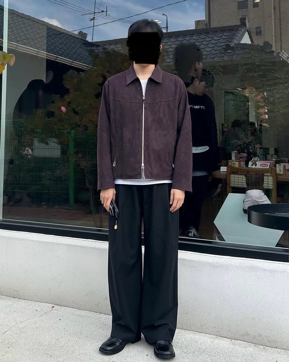 [M]유스 폭스 스웨이드 자켓 딥퍼플 상품이미지7