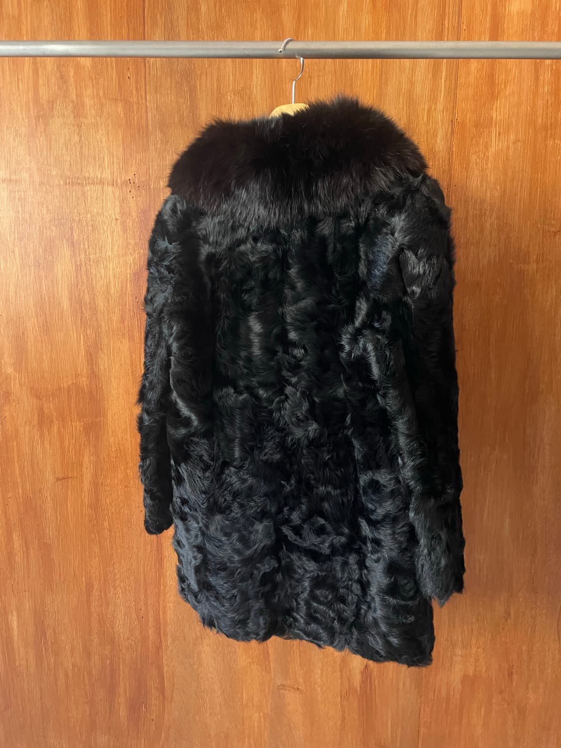 Black curly fur coat 상품이미지7