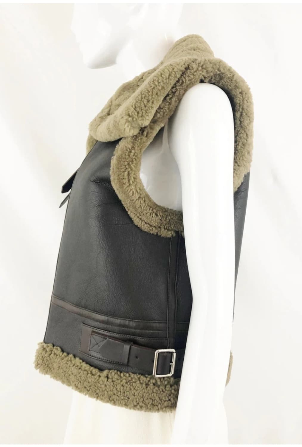 산드로 여성 무스탕조끼 55 양가죽조끼 AD03 상품이미지9