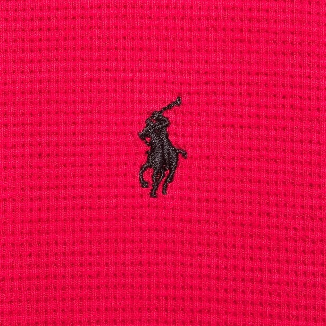 POLO RALPH LAUREN 크루넥 와플 롱슬리브 레드 M 상품이미지2