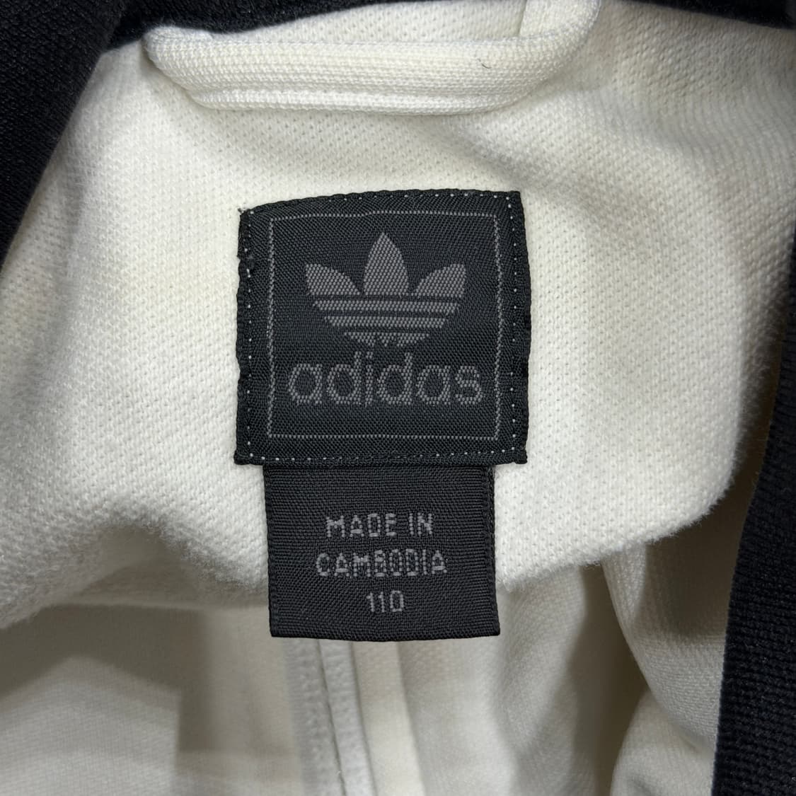 아디다스 빈티지 베켄바우어 화이트 블랙 트랙탑 오레오 져지 자켓 2XL 상품이미지4