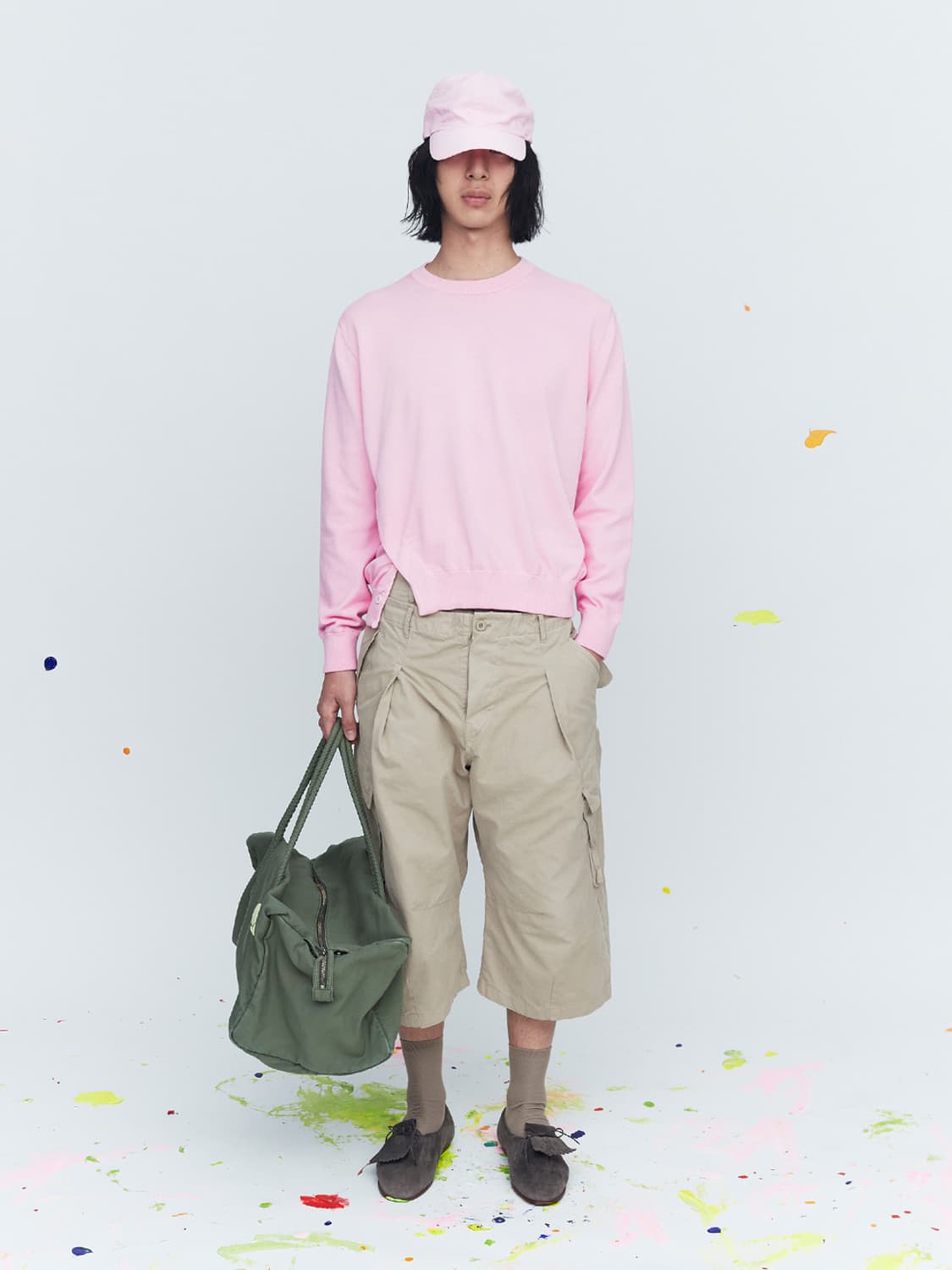 M구매) CROPPED DOUBLE WAIST CARGO PANTS  상품이미지1