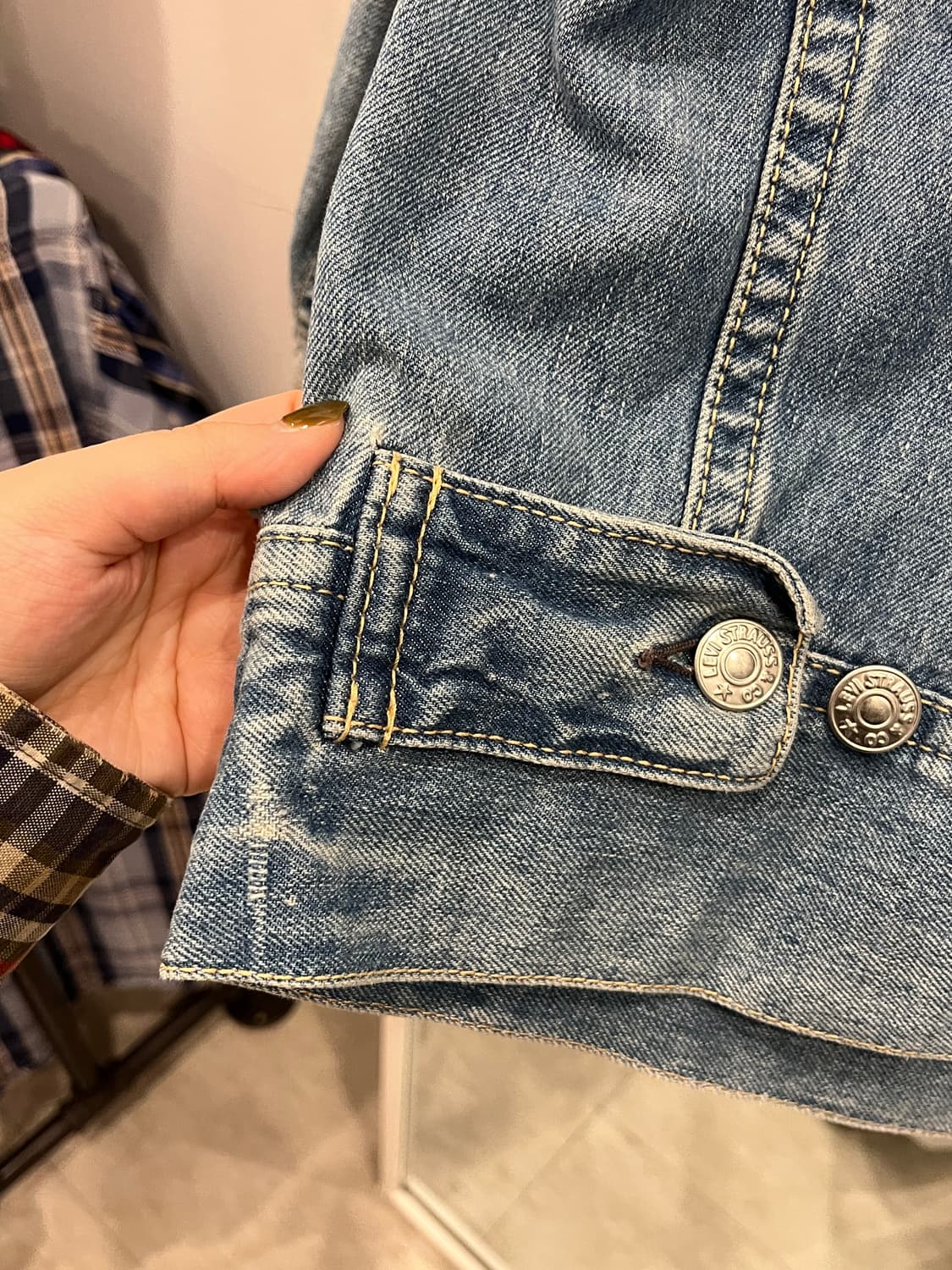 00s Levis 리바이스 70901 Type1 타입원 데님 트러커 자켓 상품이미지6