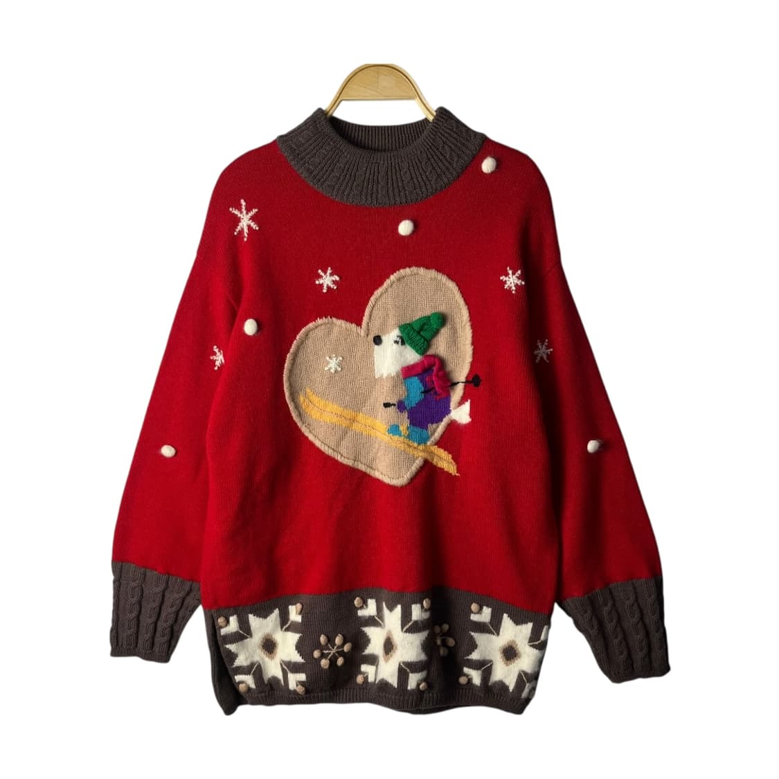 [JPN] 빈티지 크리스마스 스키 울 니트 상품이미지1