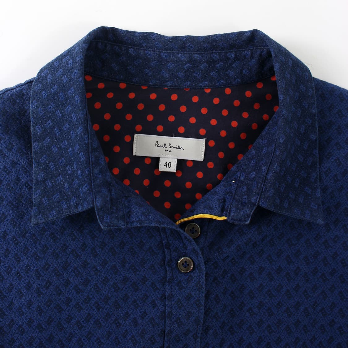 폴스미스 빈티지 블루 패턴 블라우스 셔츠 상품이미지1