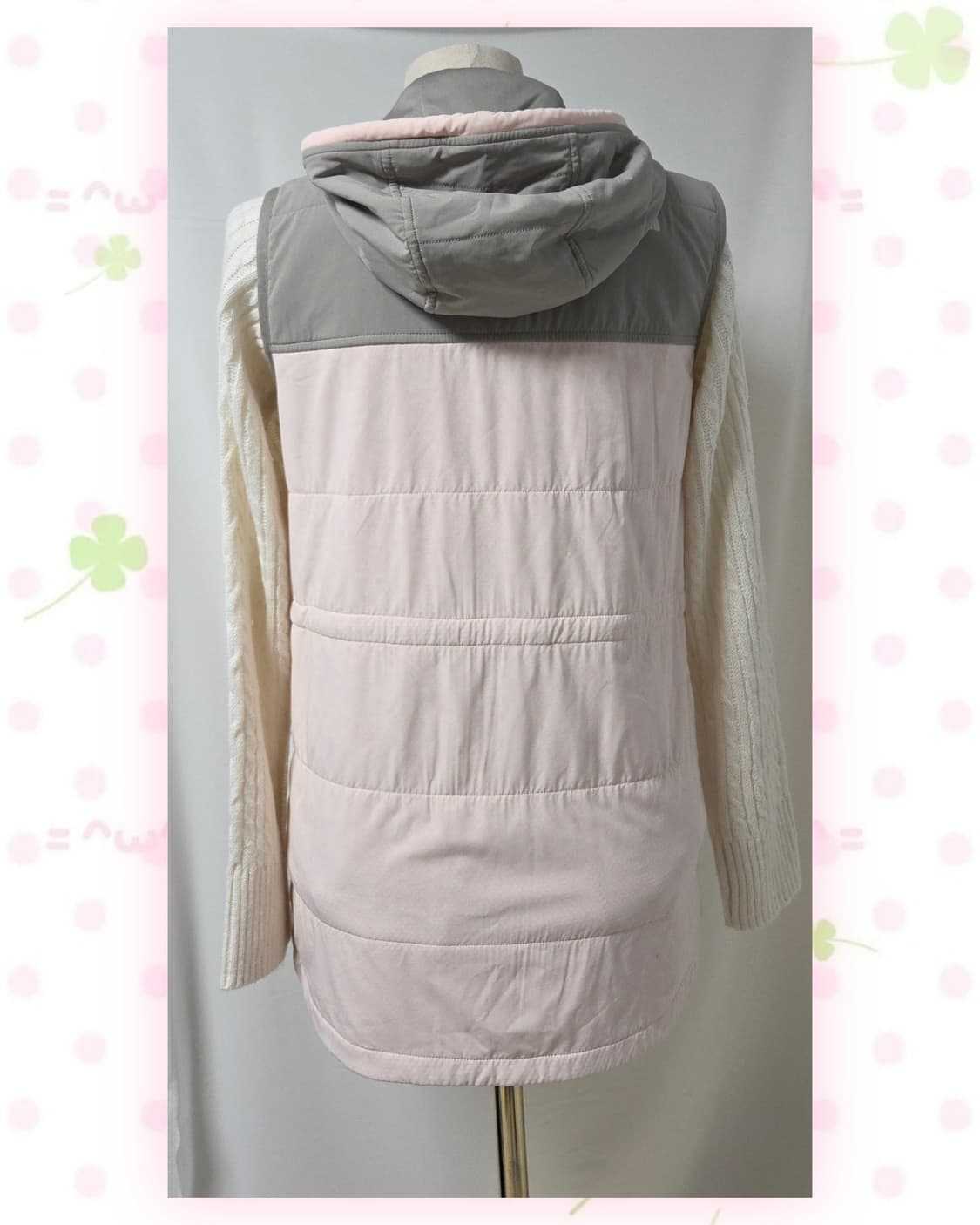 노스페이스 연핑크 조끼후드집업 상품이미지5