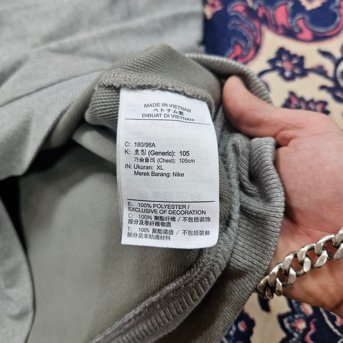 나이키(Nike) 드라이핏 니트 하프집업 XL size(100-105) 상품이미지8