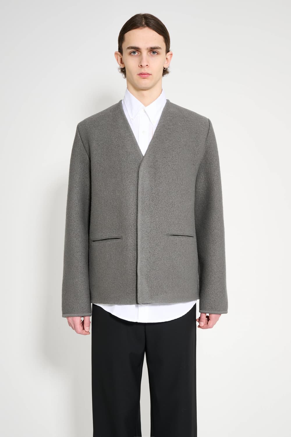 [M] 리에르 워커 가디건 자켓 그레이 Rier 상품이미지8